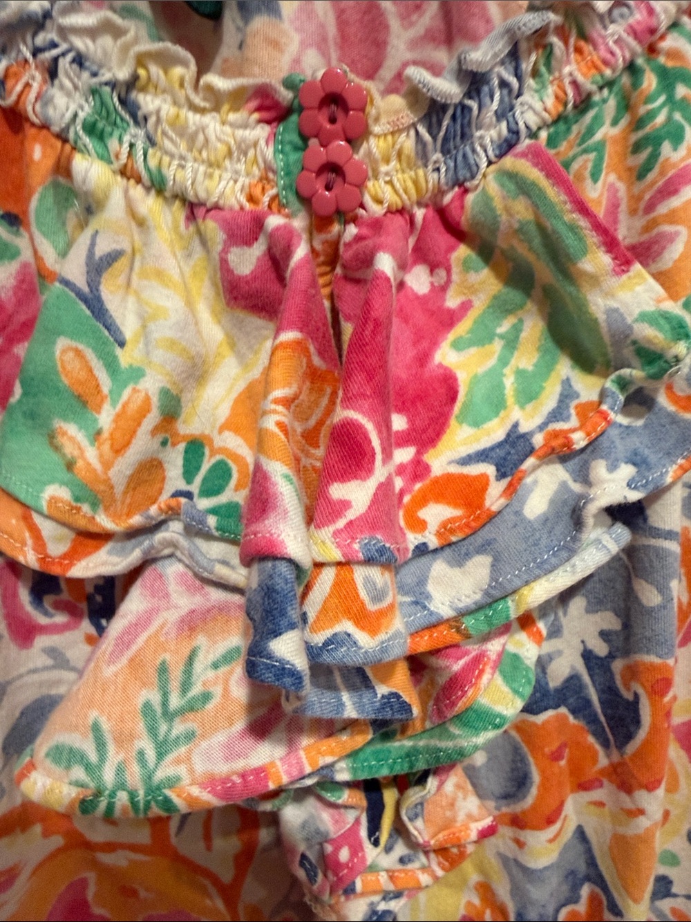 Ralph Lauren Multicolor Floral Paisley Ruffle-Front Blouse - Picture 4 of 5